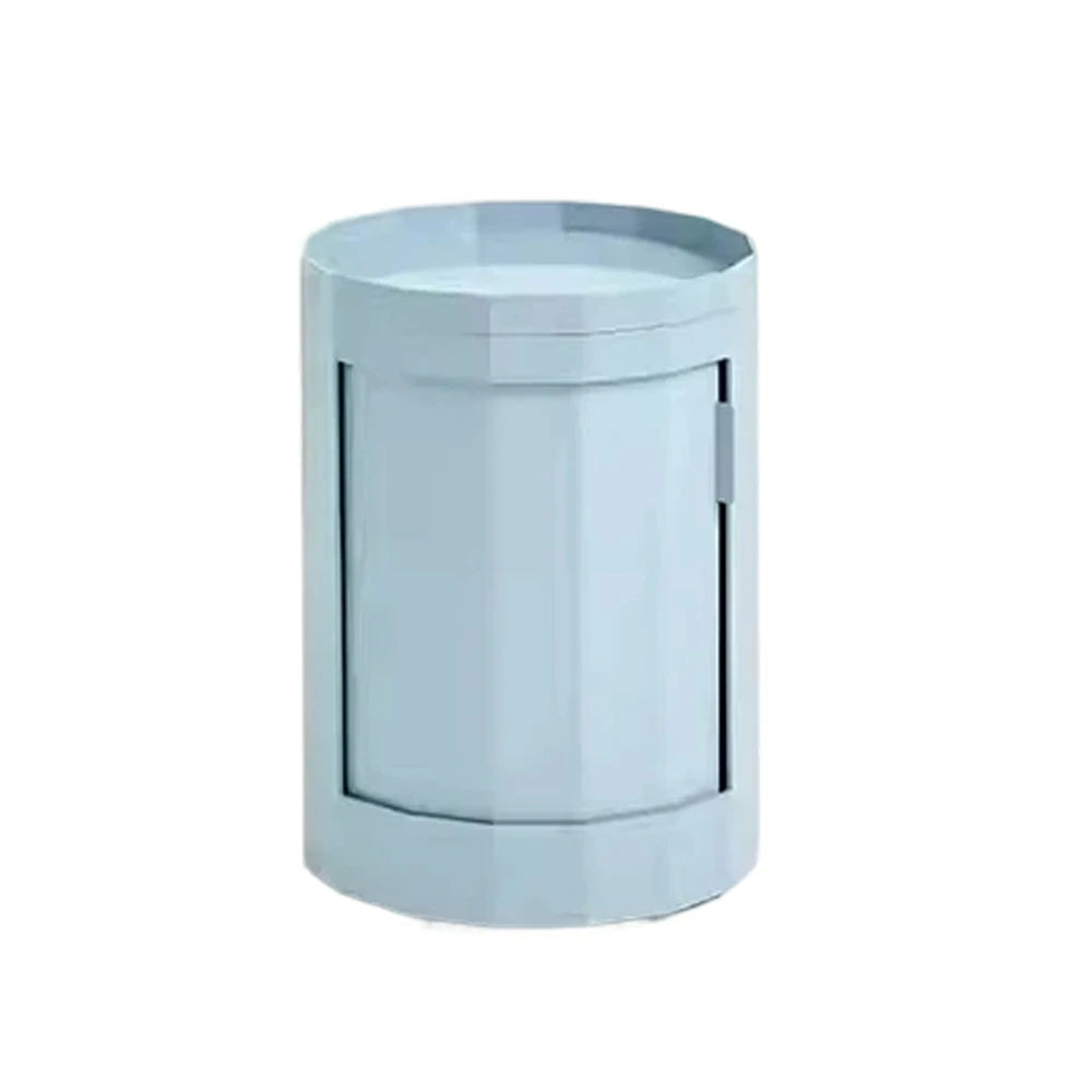 LUXORA 49/66cm Multi-Function Side Table - Removable Tray Design - Stable & Mobile Structure - Compact Rolling Storage Unit - Blue
