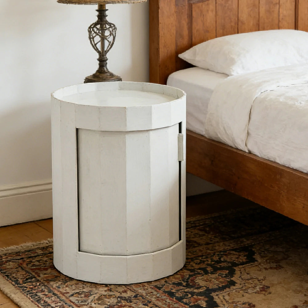 LUXORA 49/66cm Multi-Function Side Table - Removable Tray Design - Stable & Mobile Structure - Compact Rolling Storage Unit - Grey
