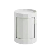 LUXORA 49/66cm Multi-Function Side Table - Removable Tray Design - Stable & Mobile Structure - Compact Rolling Storage Unit - Grey