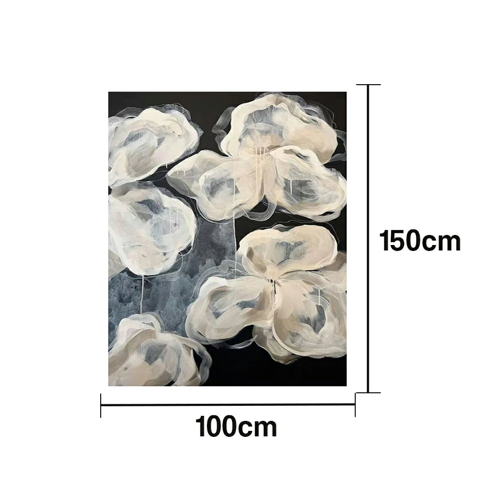 LUXORA Hand-Painted Oil Painting 70/100/140cm - Premium Abstract Painting Featuring Refined Texture and Balanced Lines That Suit Simple Modern Home Spaces