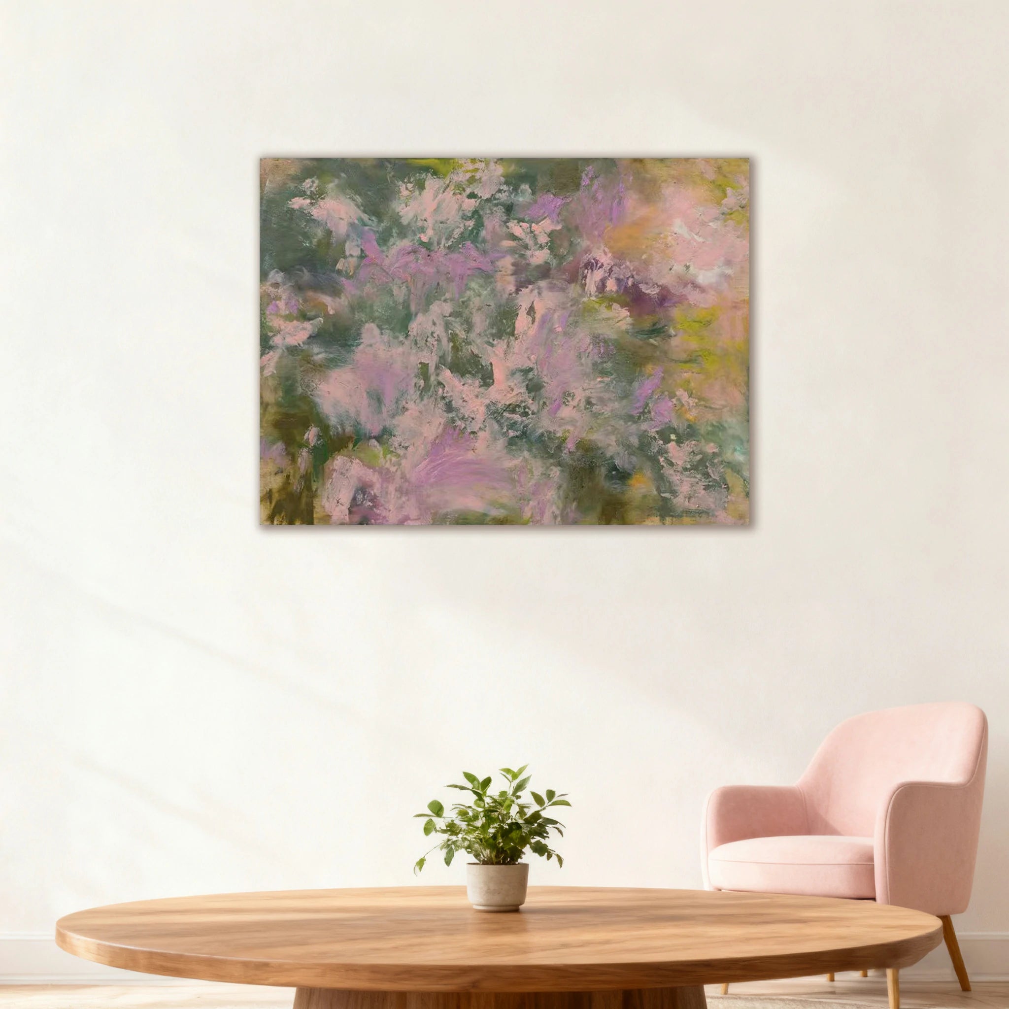 LUXORA Hand-Painted Oil Painting 70/100/140cm - Elegant Wall Painting with Balanced Colour Tones, Perfect for Bedrooms, Lounge Areas and Hallway Walls