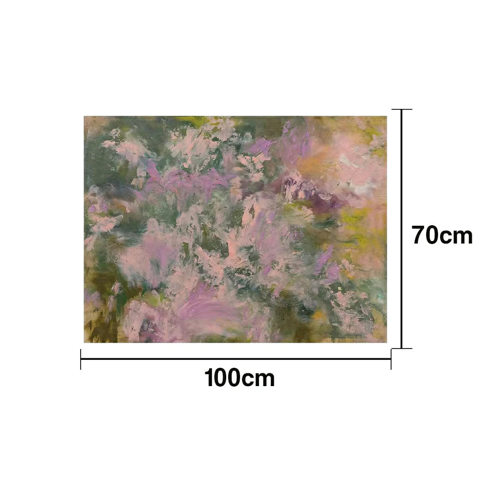 LUXORA Hand-Painted Oil Painting 70/100/140cm - Elegant Wall Painting with Balanced Colour Tones, Perfect for Bedrooms, Lounge Areas and Hallway Walls