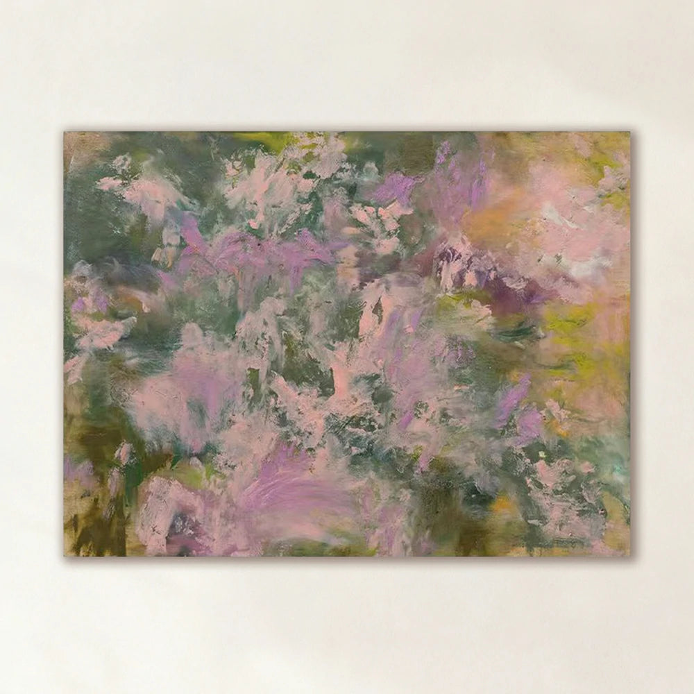 LUXORA Hand-Painted Oil Painting 70/100/140cm - Elegant Wall Painting with Balanced Colour Tones, Perfect for Bedrooms, Lounge Areas and Hallway Walls