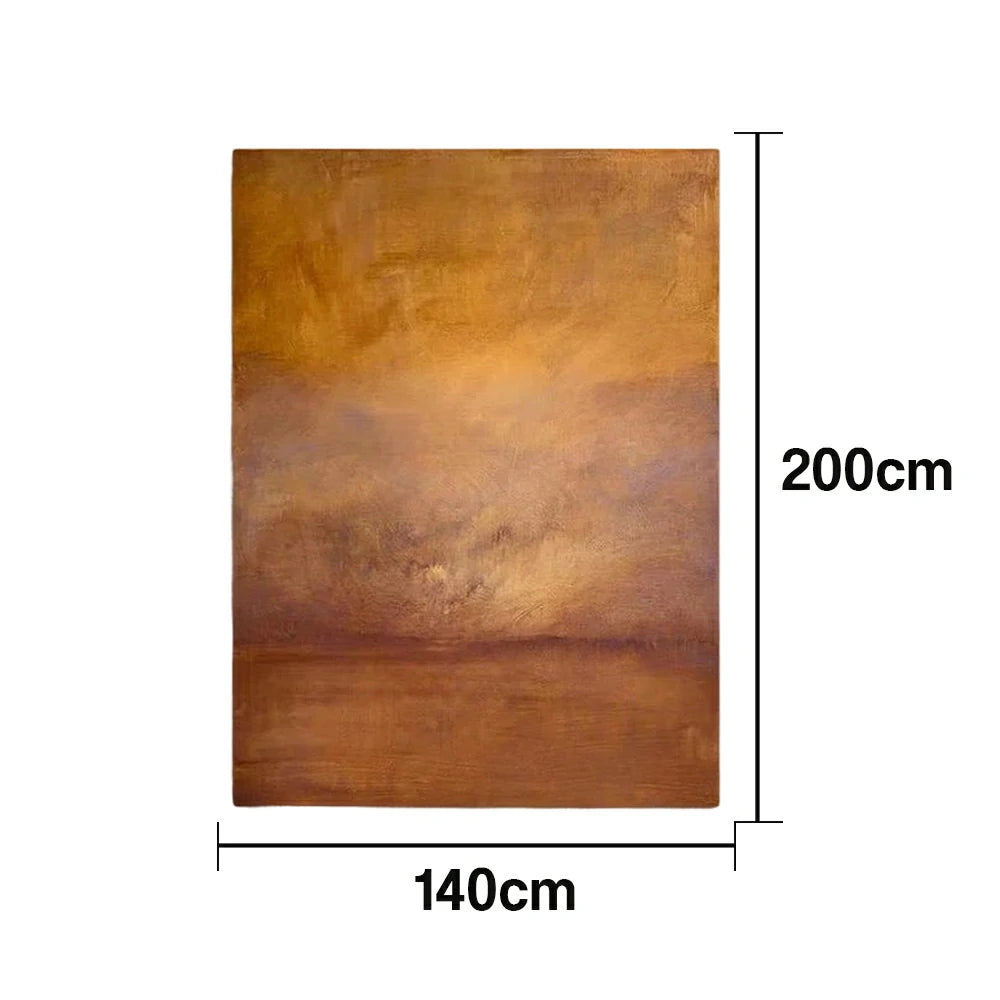 LUXORA Hand-Painted Oil Painting 70/100/140cm - Refined Modern Canvas Art with Soft Brush Details and Subtle Geometry for Elegant and Peaceful Home Environments