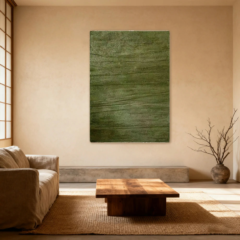 LUXORA Hand-Painted Oil Painting 70/100/140cm - Neutral Abstract Canvas Artwork Combining Calm Colours and Fine Texture to Bring Warmth to Contemporary Living Spaces