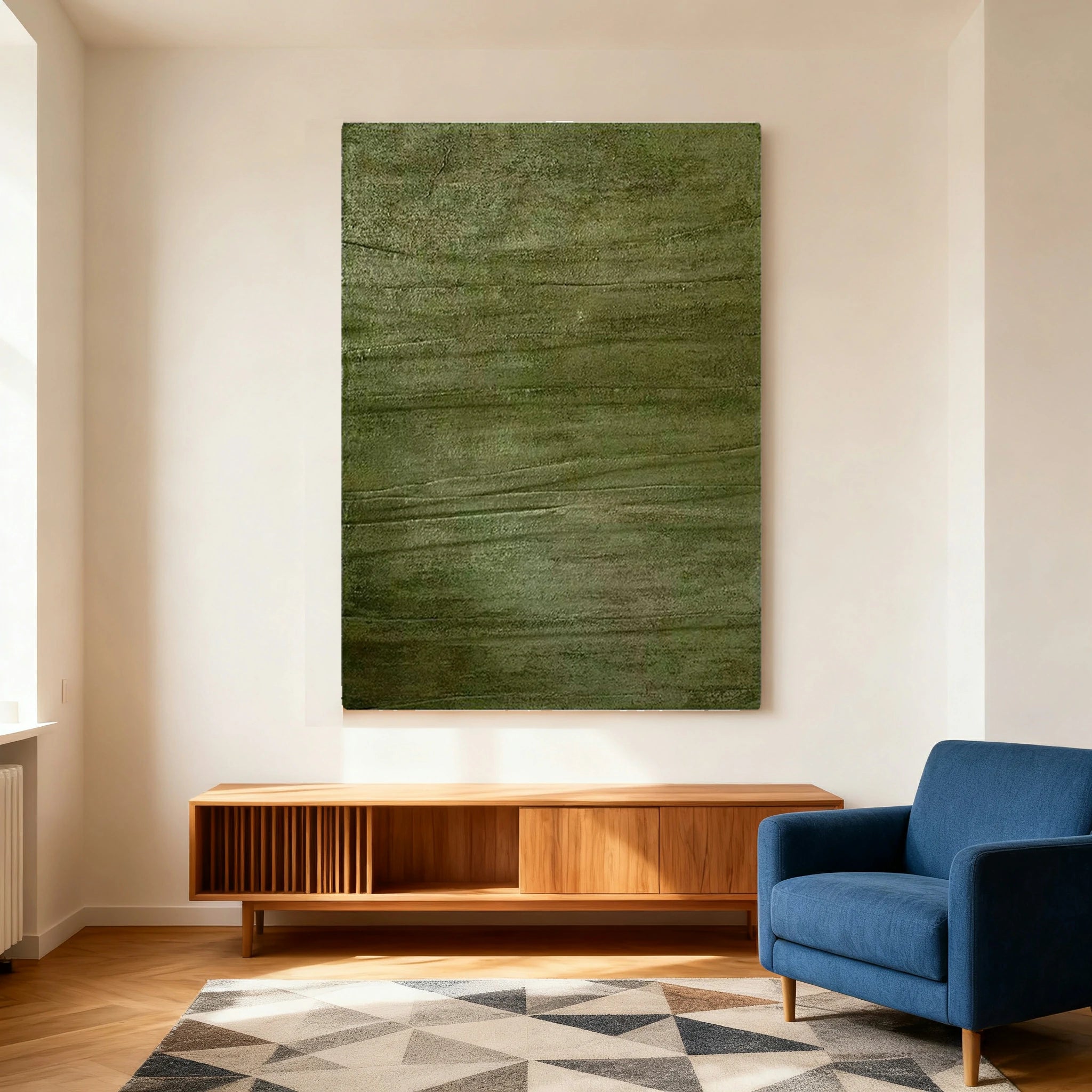 LUXORA Hand-Painted Oil Painting 70/100/140cm - Neutral Abstract Canvas Artwork Combining Calm Colours and Fine Texture to Bring Warmth to Contemporary Living Spaces