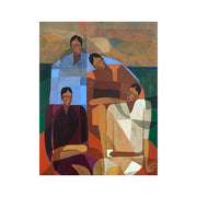 LUXORA Hand-Painted Oil Painting 70/100/140cm - Contemporary Abstract Canvas Art Designed with Calm Colours and Fine Texture for Light-Filled Interiors