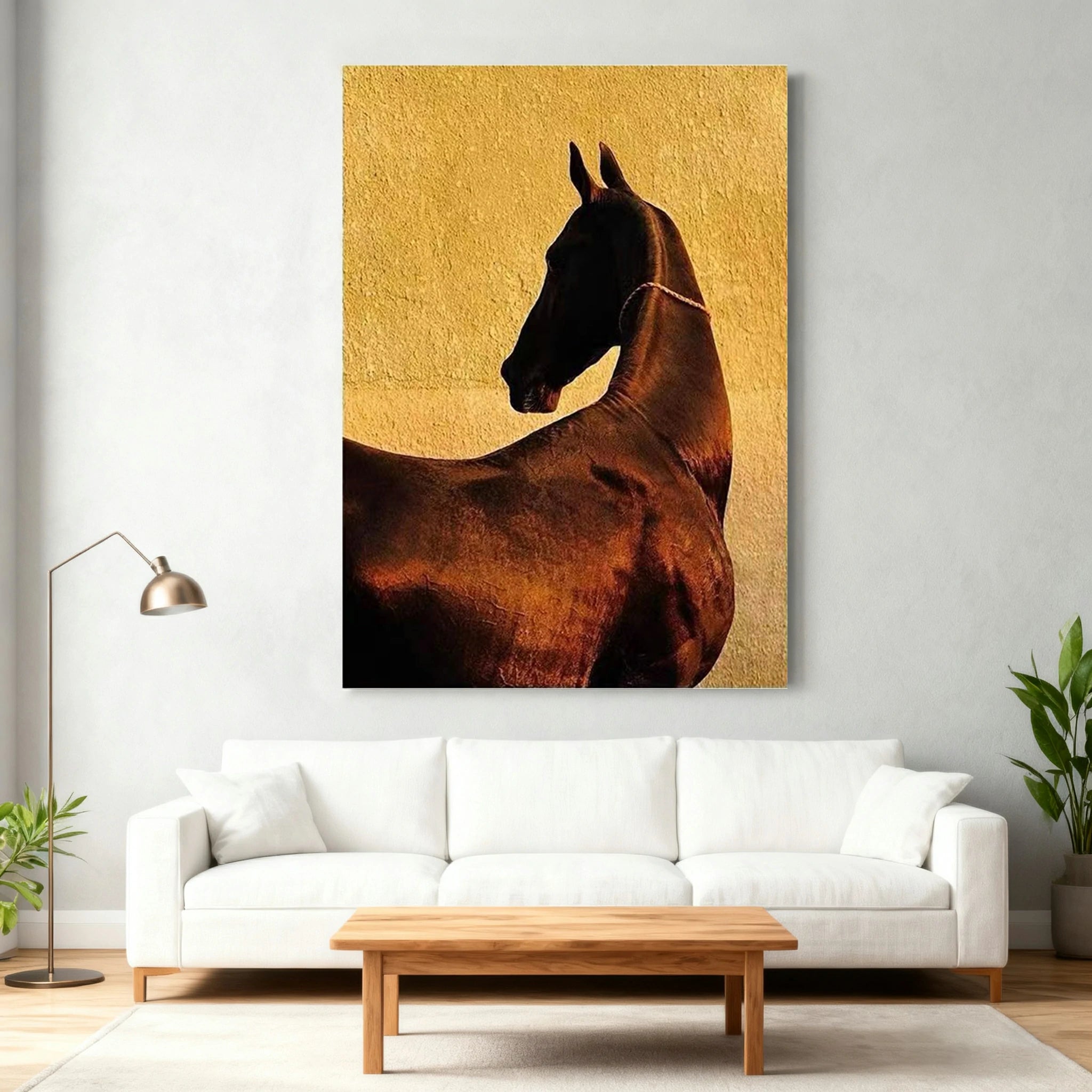 LUXORA Hand-Painted Oil Painting 70/100/140cm Modern Abstract Canvas Art for Living Room Decor Featuring Neutral Tones and Soft Textures to Enhance Interior Aesthetics