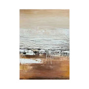 LUXORA Hand-Painted Oil Painting 70/100/140cm Minimalist Abstract Canvas with Warm Neutral Colors Perfect for Living Room Wall Decor and Stylish Home Interior Design
