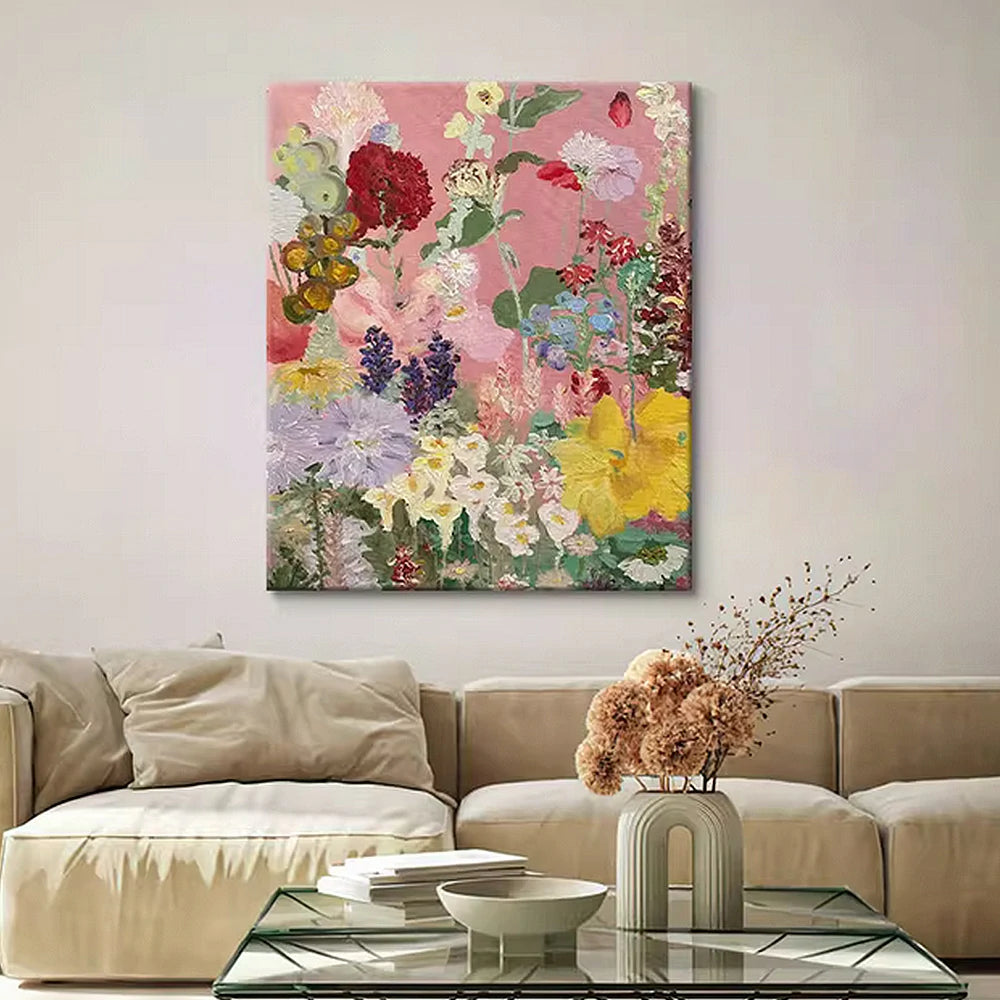 LUXORA Hand-Painted Oil Painting 50/80/120cm - Elegant Abstract Wall Art That Adds Warmth and Sophistication to Rooms