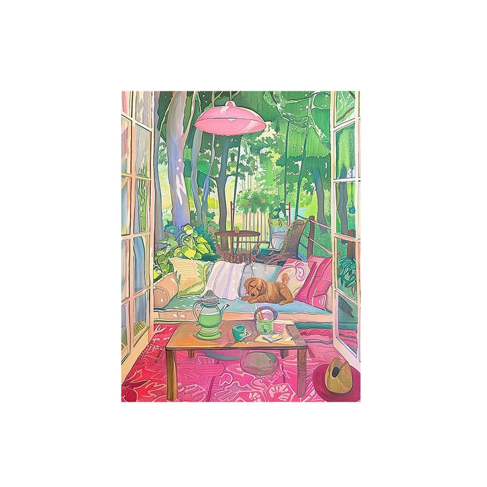 LUXORA Hand-Painted Oil Painting 50/80/120cm - Elegant Minimalist Art with Balanced Brush Motions and Clean Structure