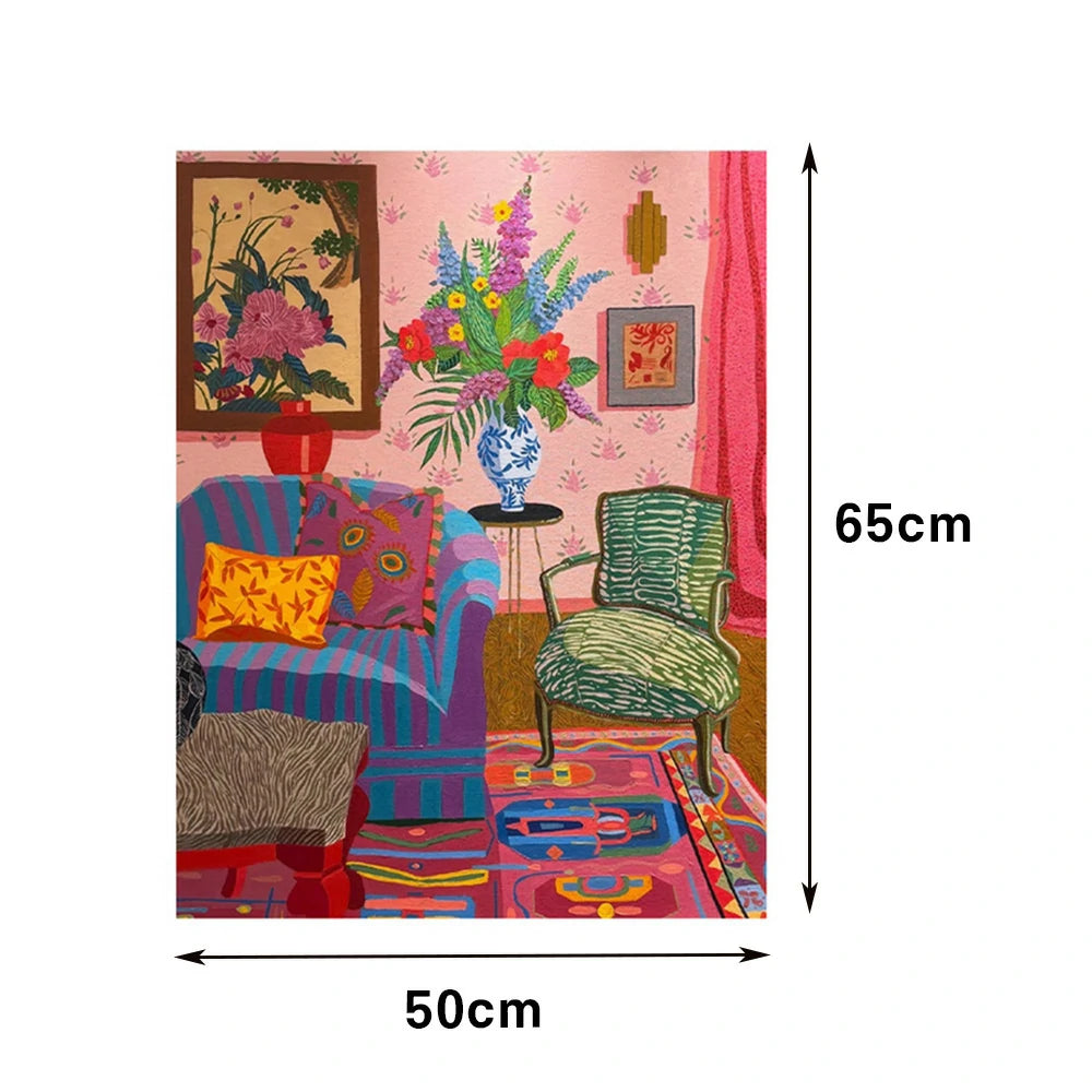 LUXORA Hand-Painted Oil Painting 50/80/120cm - Neutral Hand-Painted Canvas Featuring Smooth Texture and Soft Transitions