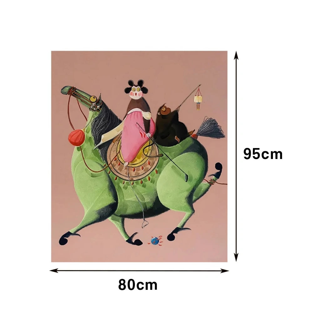 LUXORA Hand-Painted Oil Painting 50/80/120cm - Refined Modern Canvas Art That Enhances Everyday Interior Elegance