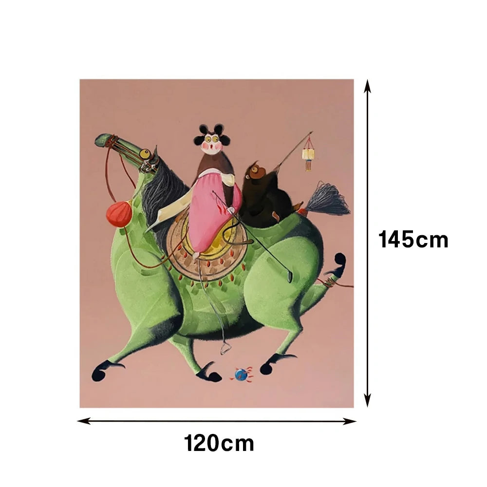 LUXORA Hand-Painted Oil Painting 50/80/120cm - Refined Modern Canvas Art That Enhances Everyday Interior Elegance