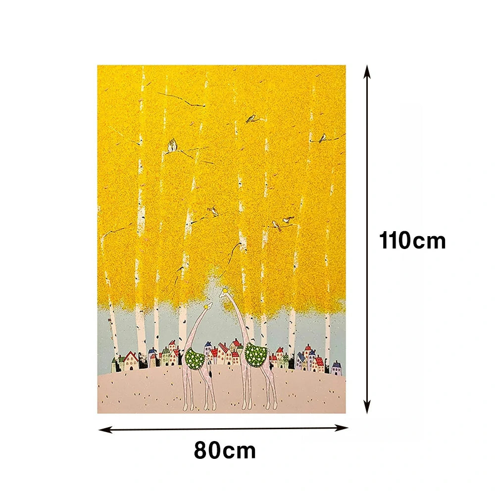 LUXORA Hand-Painted Oil Painting 50/80/120cm - Minimalist Design Painting Offering Clean Geometry and Balanced Neutral Tone