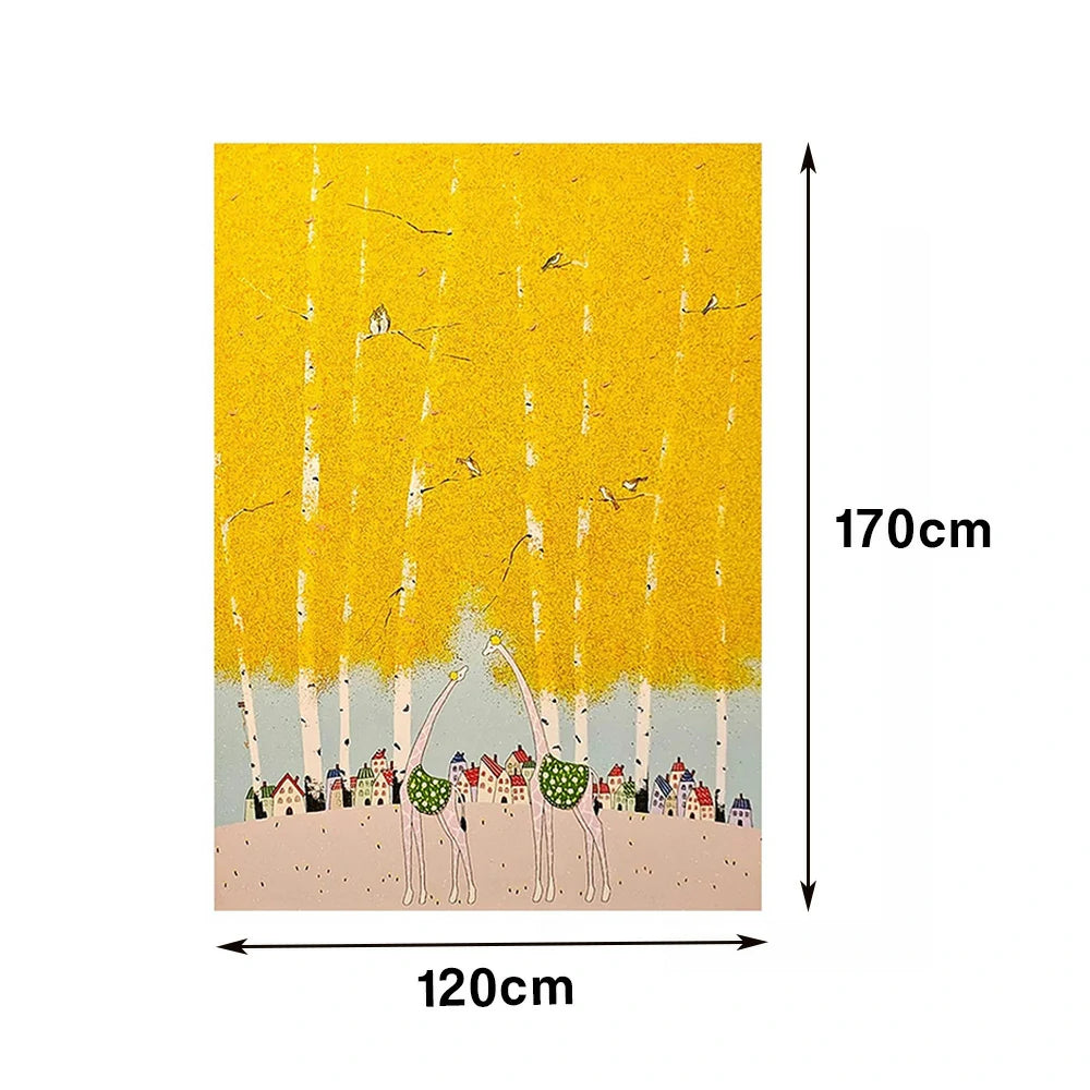 LUXORA Hand-Painted Oil Painting 50/80/120cm - Minimalist Design Painting Offering Clean Geometry and Balanced Neutral Tone