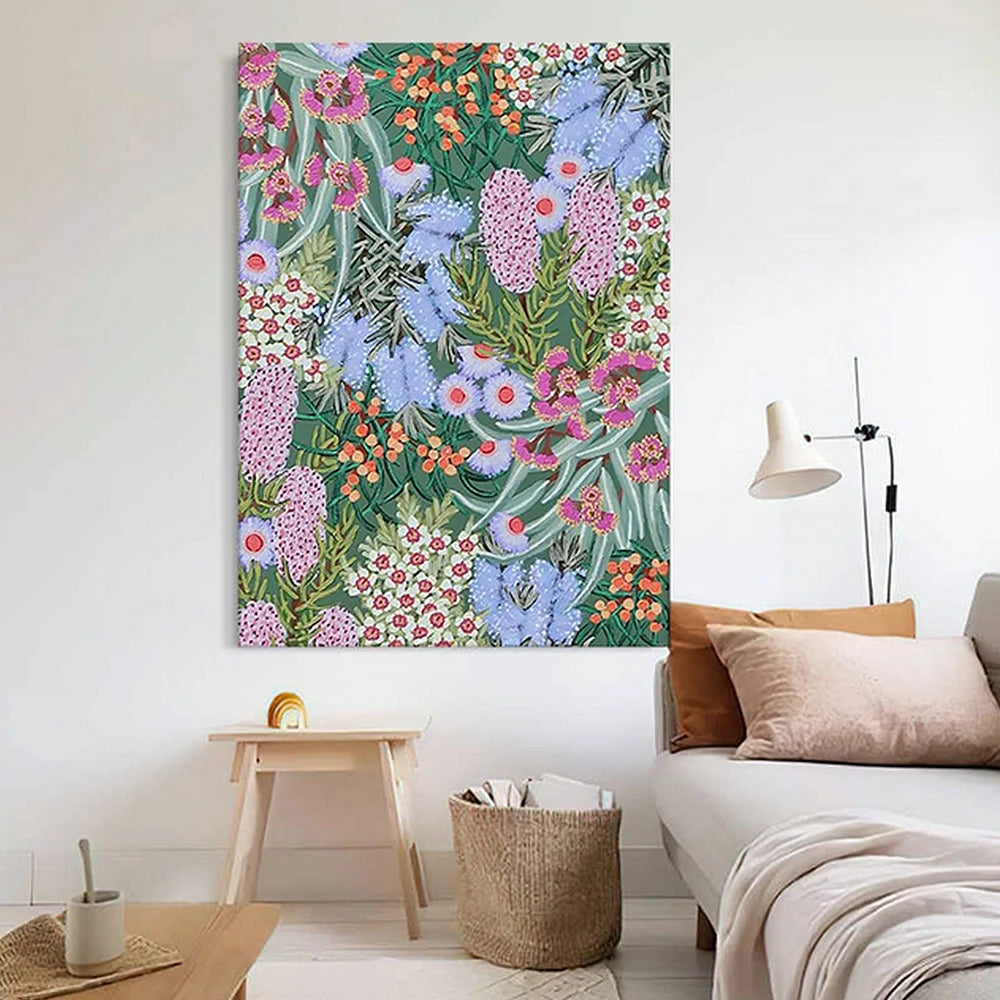 LUXORA Hand-Painted Oil Painting 50/80/120cm - Contemporary Minimalist Wall Piece with Refined Texture and Neutral Palette