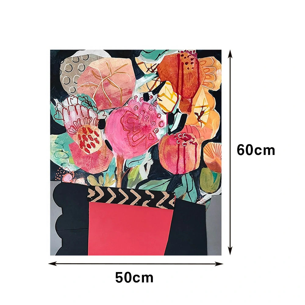 LUXORA Hand-Painted Oil Painting 50/80/120cm - Refined Abstract Canvas Offering Depth, Balance and Timeless Appeal