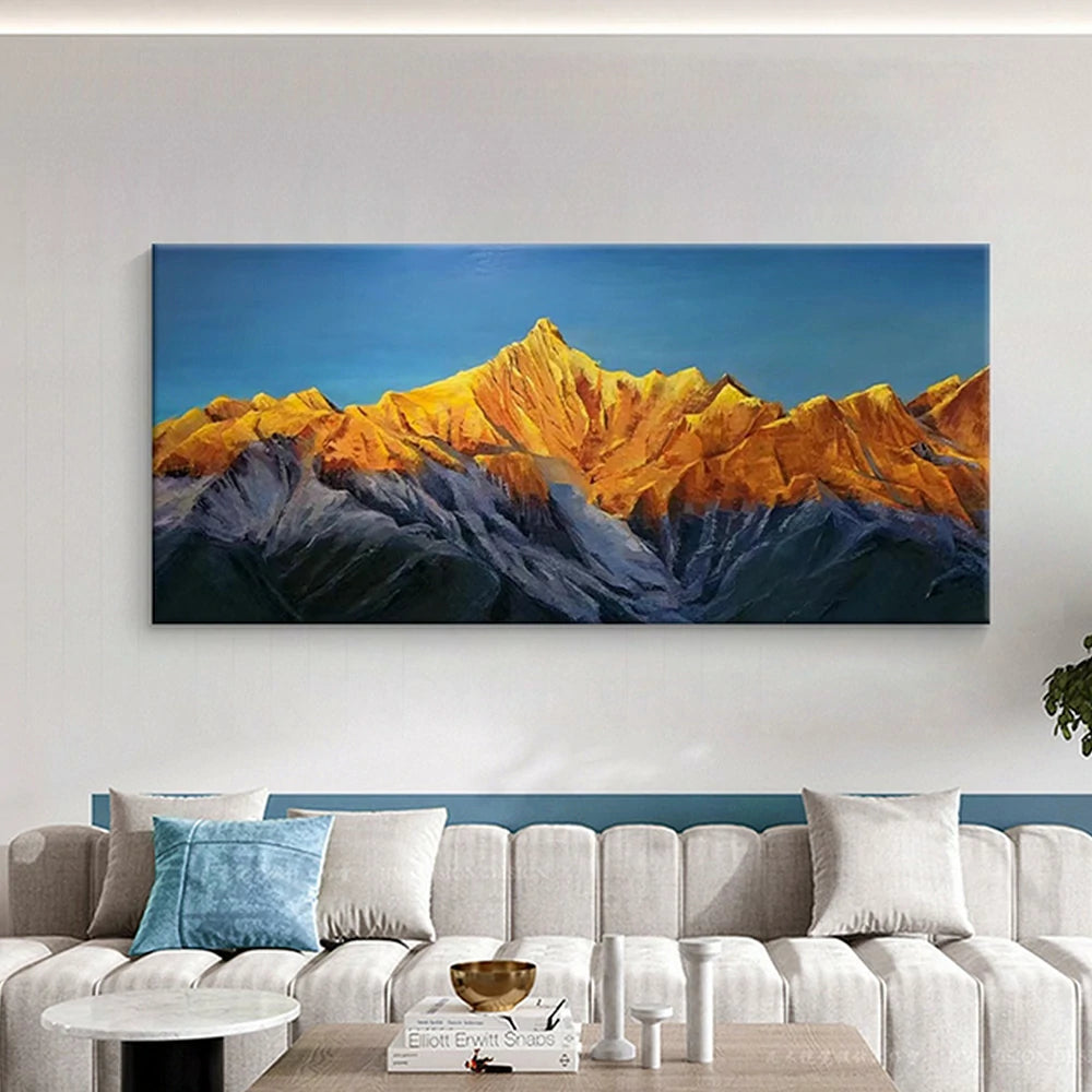 LUXORA Hand-Painted Oil Painting 110/170/260cm - Elegant Abstract Canvas That Balances Serenity and Refined Aesthetic