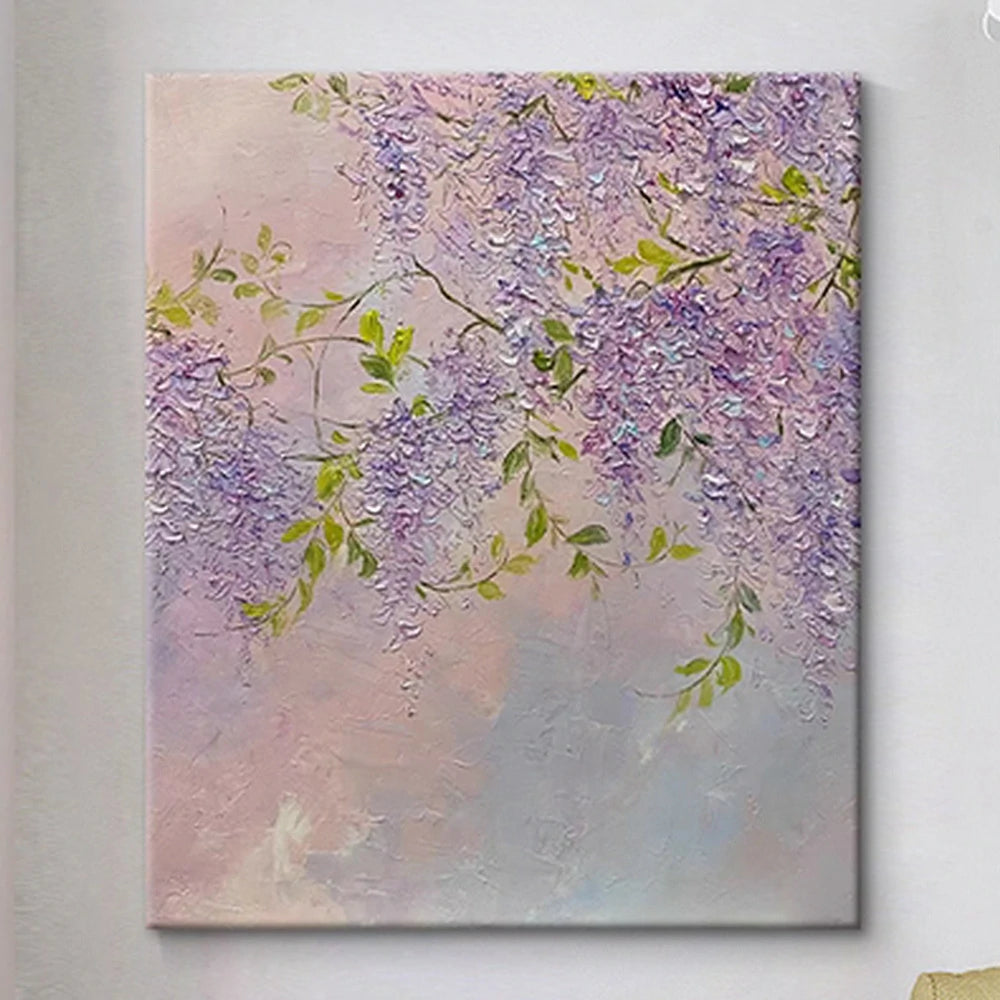 LUXORA Hand-Painted Oil Painting 50/80/120cm - Modern Abstract Canvas Art with Gentle Colour Layers and Balanced Texture