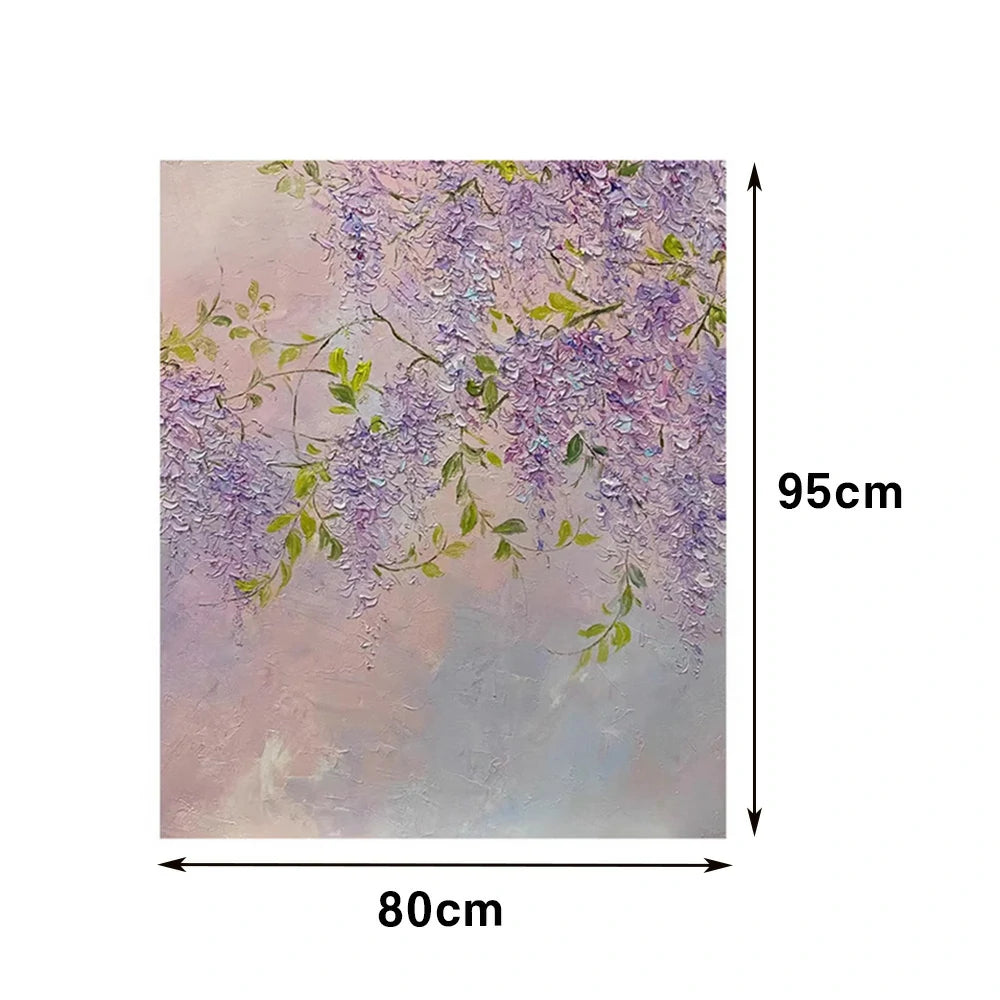 LUXORA Hand-Painted Oil Painting 50/80/120cm - Modern Abstract Canvas Art with Gentle Colour Layers and Balanced Texture