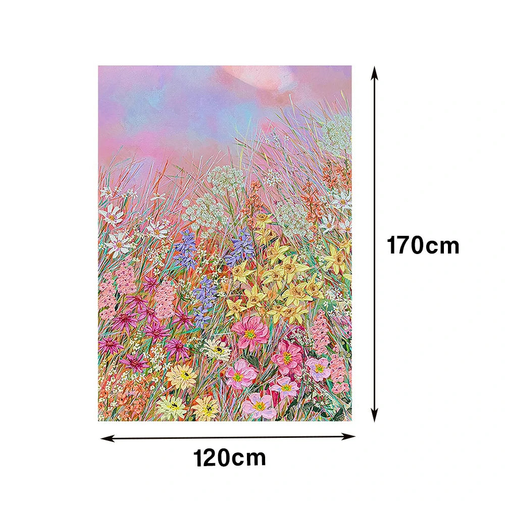 LUXORA Hand-Painted Oil Painting 50/80/120cm - Elegant Canvas Artwork with Smooth Finish and Subtle Layered Brushwork