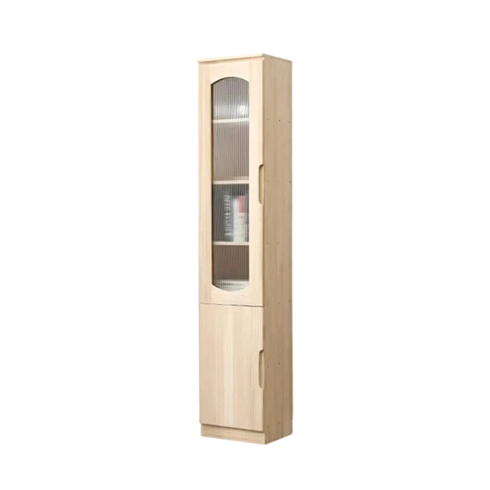 LUXORA Bookcase - Solid Wood Construction, Dust-Proof Cabinet Design & Soft-Close Hinges