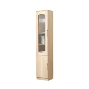 LUXORA Bookcase - Solid Wood Construction, Dust-Proof Cabinet Design & Soft-Close Hinges