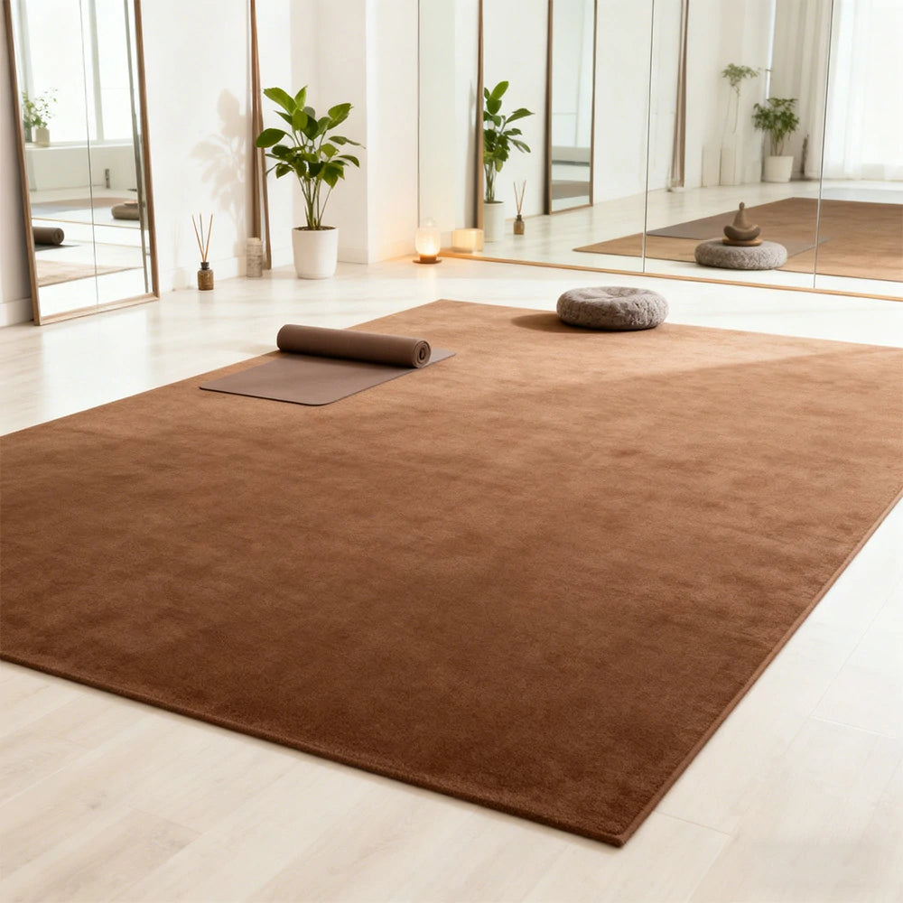 LUXORA 160/200cm Square Floor Rugs Handwoven Soft Rebound Traditional Weave Timeless Design Multi Space Use - Andorra Brown