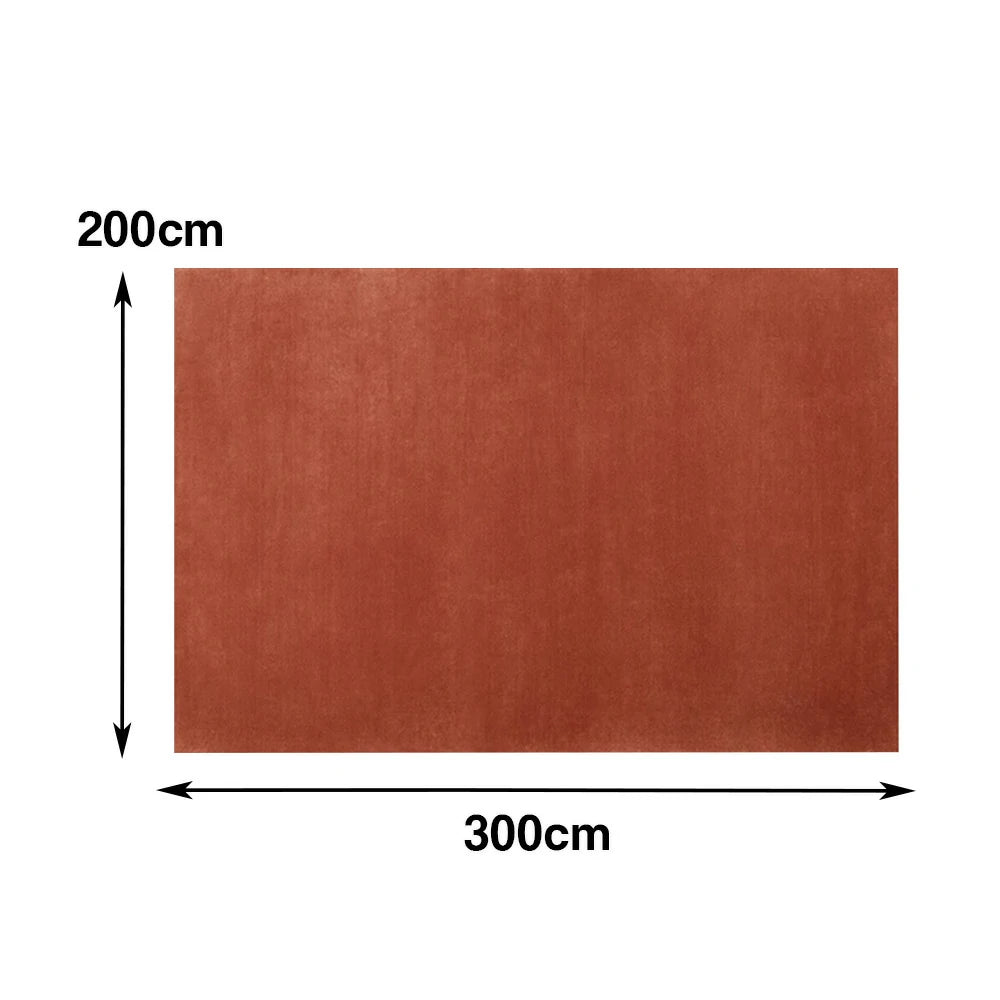 LUXORA 160/200cm Square Floor Rugs Handwoven Soft Rebound Traditional Weave Timeless Design Multi Space Use - British Red