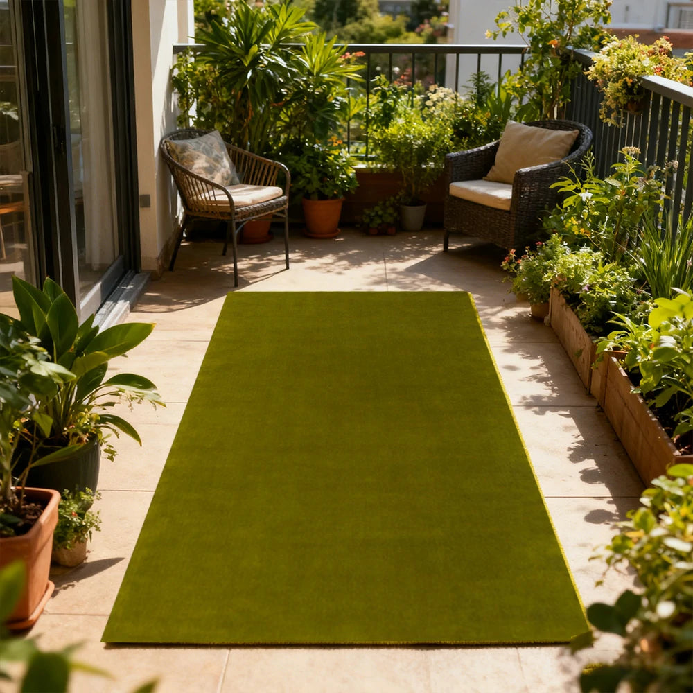 LUXORA 160/200cm Square Floor Rugs Handwoven Soft Rebound Traditional Weave Timeless Design Multi Space Use - Olive Green