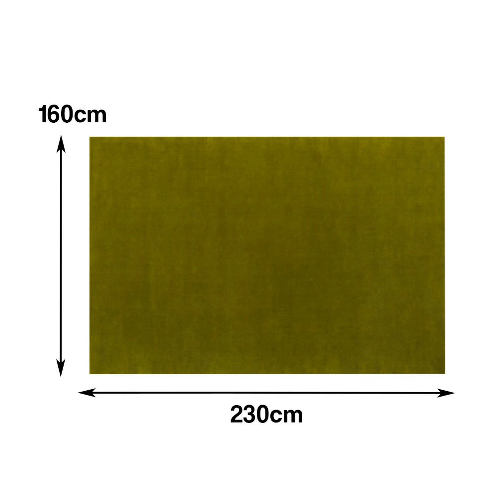 LUXORA 160/200cm Square Floor Rugs Handwoven Soft Rebound Traditional Weave Timeless Design Multi Space Use - Olive Green