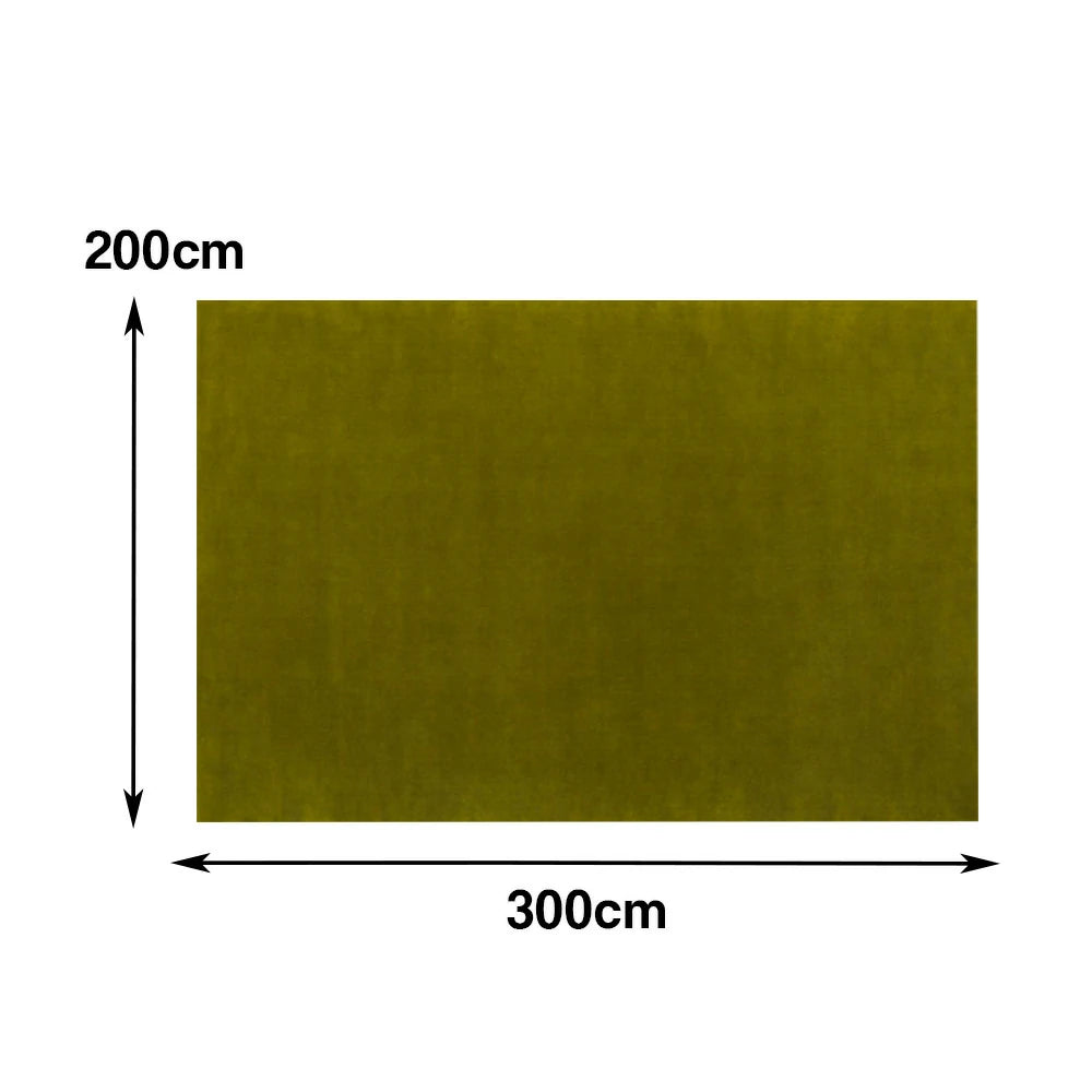 LUXORA 160/200cm Square Floor Rugs Handwoven Soft Rebound Traditional Weave Timeless Design Multi Space Use - Olive Green