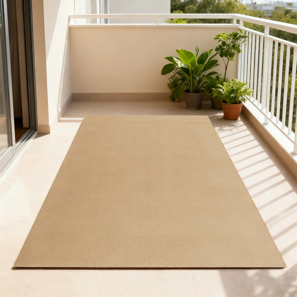 LUXORA 160/200cm Square Floor Rugs Handwoven Soft Rebound Traditional Weave Timeless Design Multi Space Use - Cuban Sand