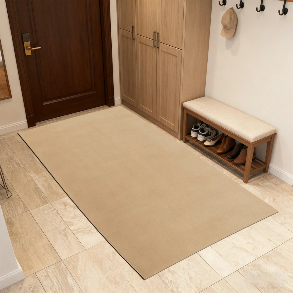 LUXORA 160/200cm Square Floor Rugs Handwoven Soft Rebound Traditional Weave Timeless Design Multi Space Use - Cuban Sand