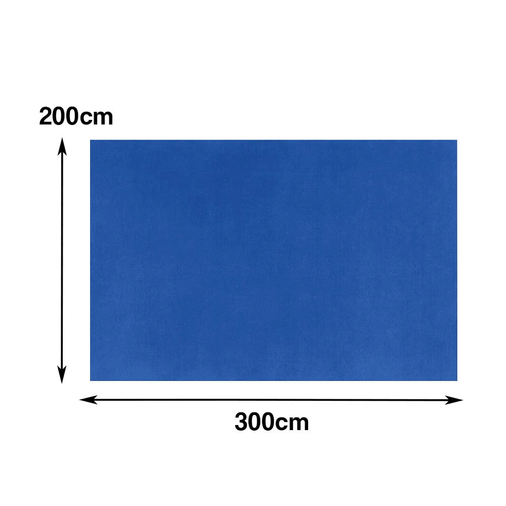 LUXORA 160/200cm Square Floor Rugs Handwoven Soft Rebound Traditional Weave Timeless Design Multi Space Use - Klein Blue