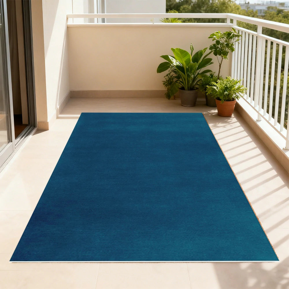 LUXORA 160/200cm Square Floor Rugs Handwoven Soft Rebound Traditional Weave Timeless Design Multi Space Use - Blues