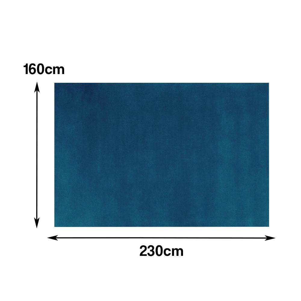 LUXORA 160/200cm Square Floor Rugs Handwoven Soft Rebound Traditional Weave Timeless Design Multi Space Use - Blues