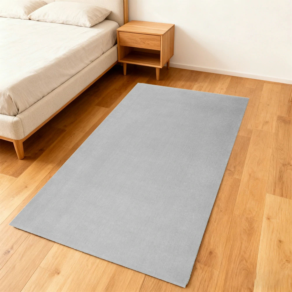 LUXORA 160/200cm Square Floor Rugs Handwoven Soft Rebound Traditional Weave Timeless Design Multi Space Use - Silver