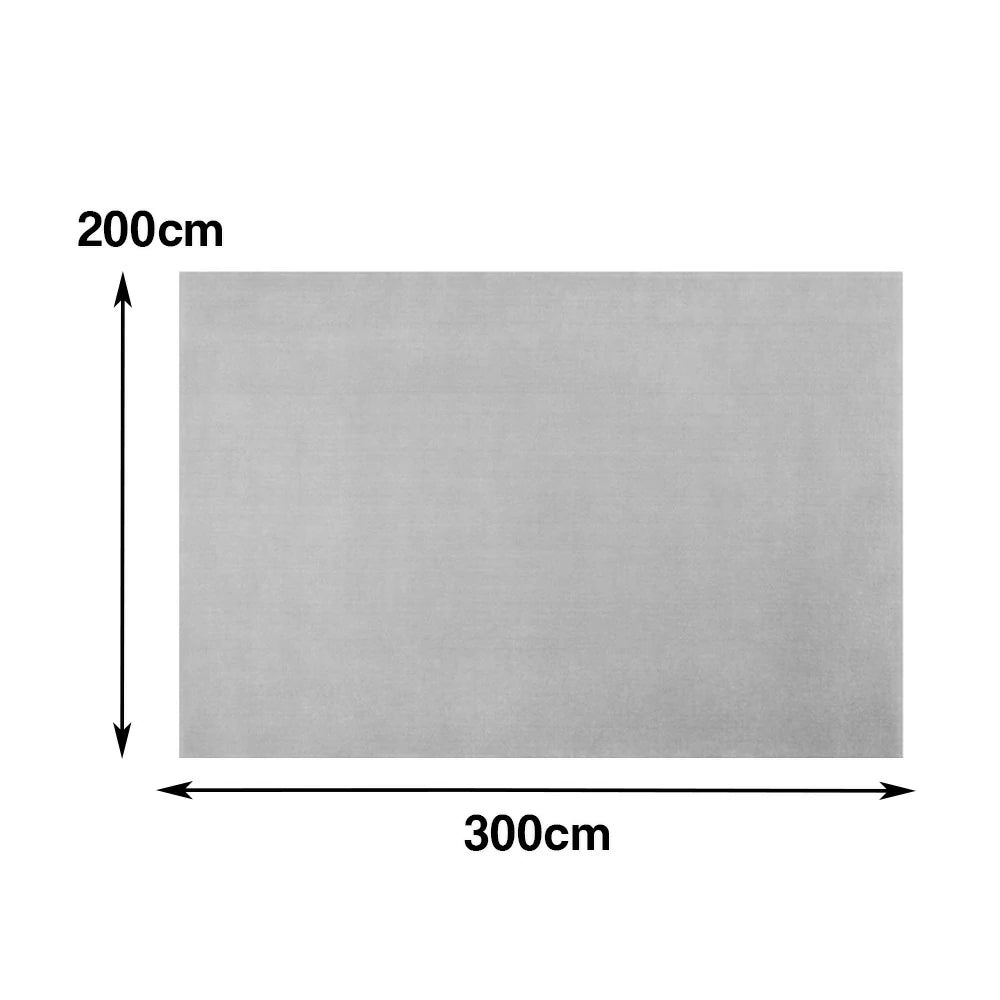 LUXORA 160/200cm Square Floor Rugs Handwoven Soft Rebound Traditional Weave Timeless Design Multi Space Use - Silver