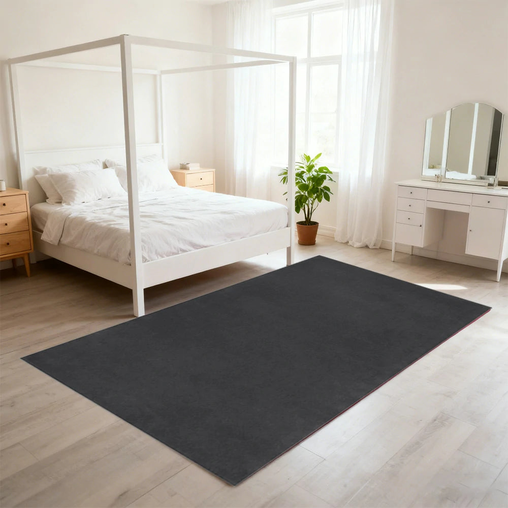 LUXORA 160/200cm Square Floor Rugs Handwoven Soft Rebound Traditional Weave Timeless Design Multi Space Use - Grey