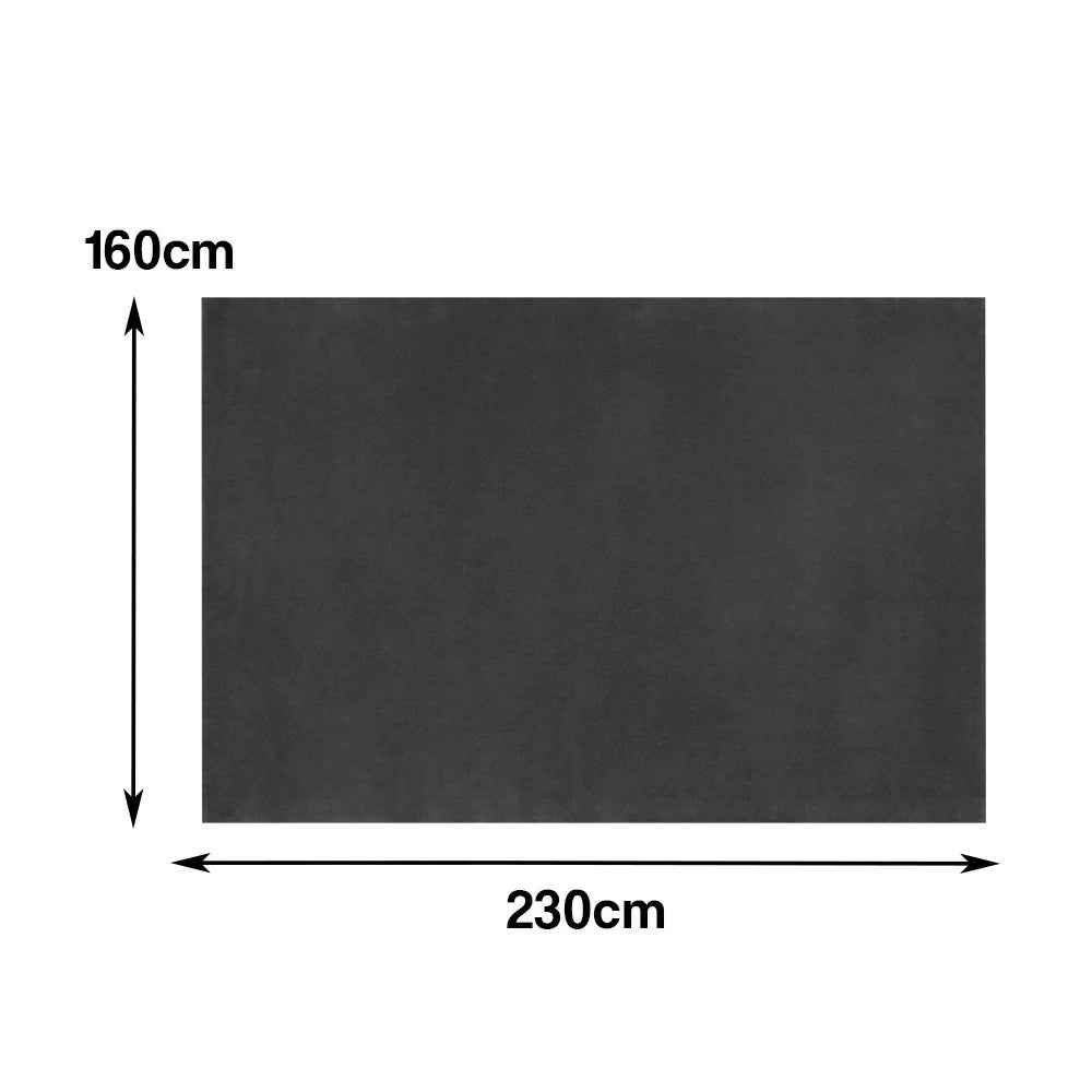 LUXORA 160/200cm Square Floor Rugs Handwoven Soft Rebound Traditional Weave Timeless Design Multi Space Use - Grey