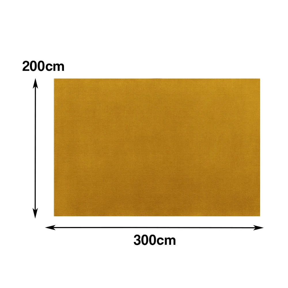 LUXORA 160/200cm Square Floor Rugs Handwoven Soft Rebound Traditional Weave Timeless Design Multi Space Use - Yellow