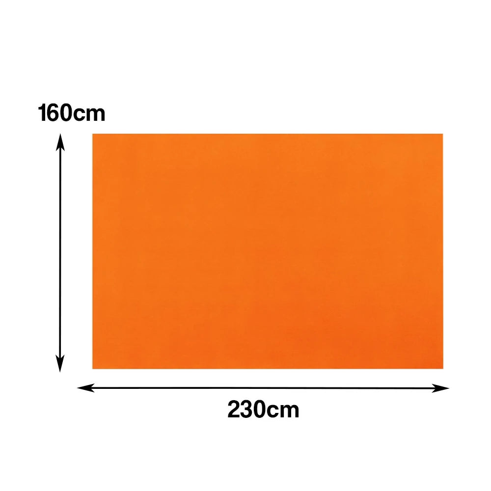 LUXORA 160/200cm Square Floor Rugs Handwoven Soft Rebound Traditional Weave Timeless Design Multi Space Use - Orange