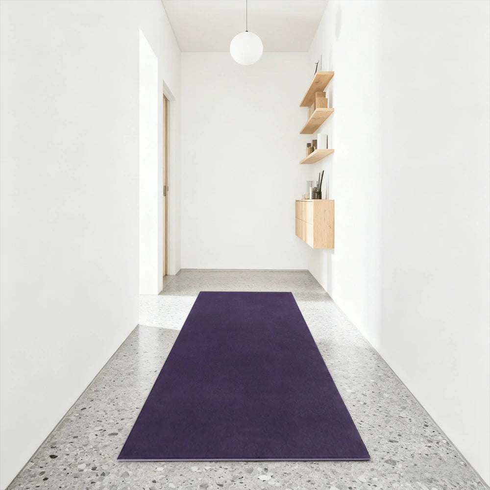 LUXORA 160/200cm Square Floor Rugs Handwoven Soft Rebound Traditional Weave Timeless Design Multi Space Use - Purple