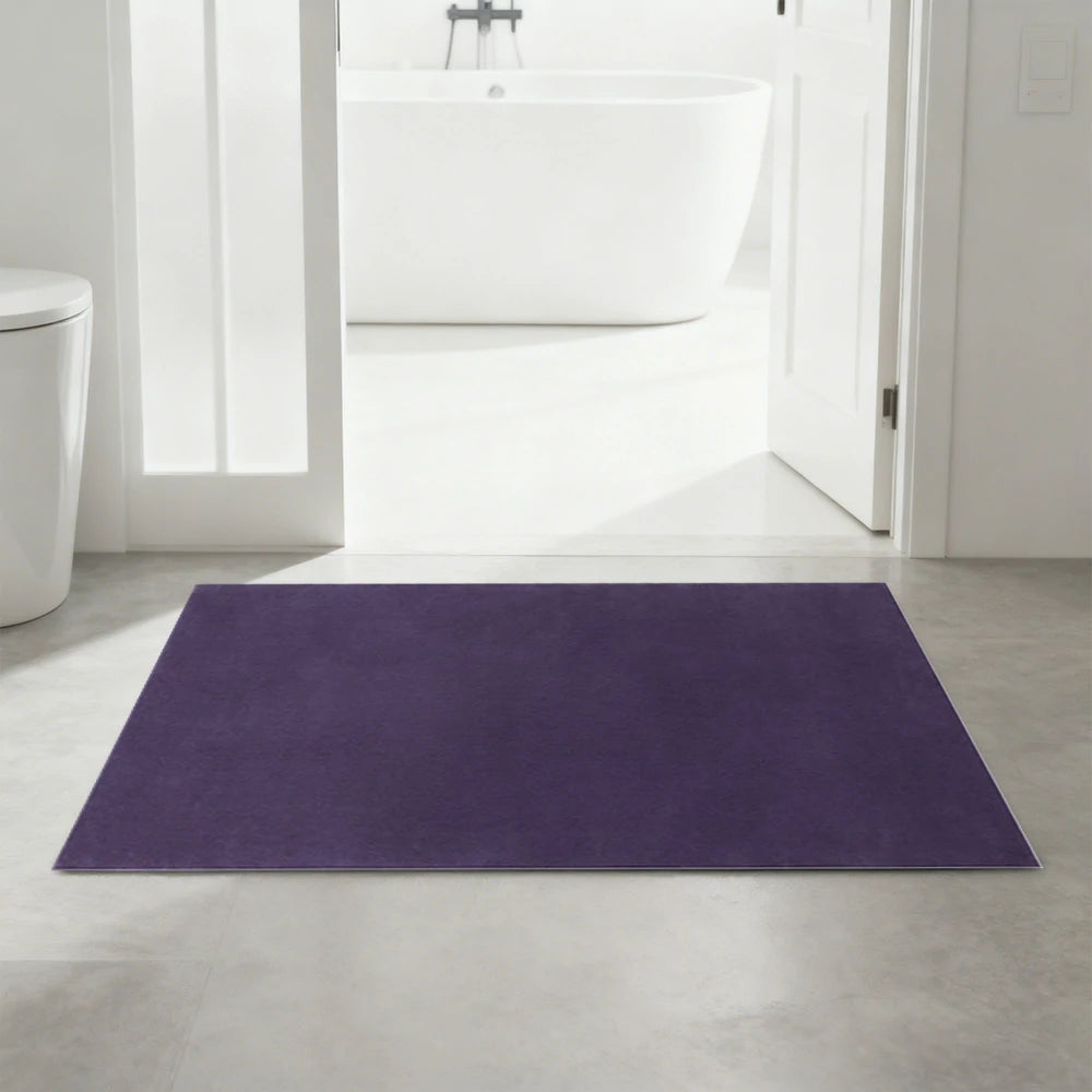 LUXORA 160/200cm Square Floor Rugs Handwoven Soft Rebound Traditional Weave Timeless Design Multi Space Use - Purple