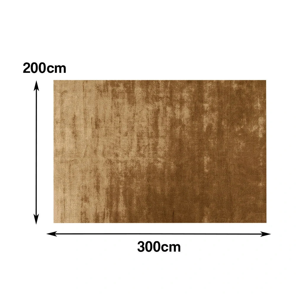 LUXORA 160/200cm Square Floor Rugs Handwoven Soft Rebound Traditional Weave Timeless Design Multi Space Use - Coffee