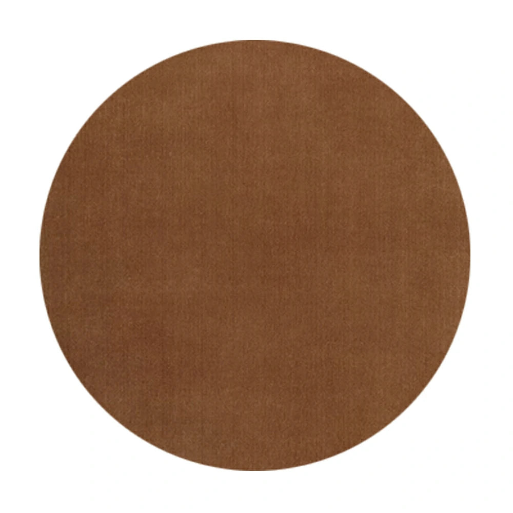 LUXORA 200/250cm Round Floor Rugs Handwoven Soft Rebound Traditional Weave Timeless Design Multi Space Use - Chestnut Brown