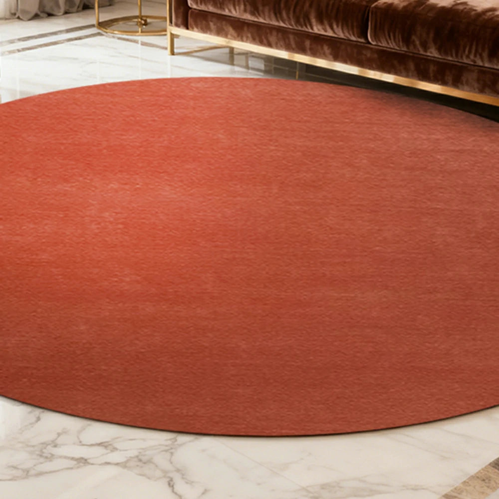 LUXORA 200/250cm Round Floor Rugs Handwoven Soft Rebound Traditional Weave Timeless Design Multi Space Use - British Red