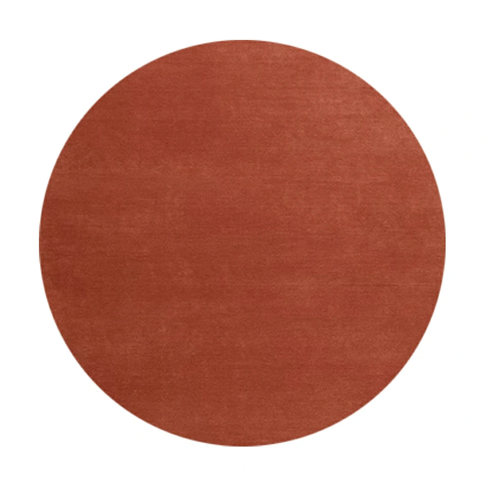 LUXORA 200/250cm Round Floor Rugs Handwoven Soft Rebound Traditional Weave Timeless Design Multi Space Use - British Red